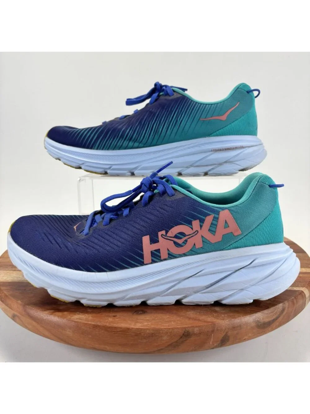 Hoka One One Rincon 3 Bellwether Blue Ceramic Women's Size 9.5 B Running Shoes - Picture 3 of 11